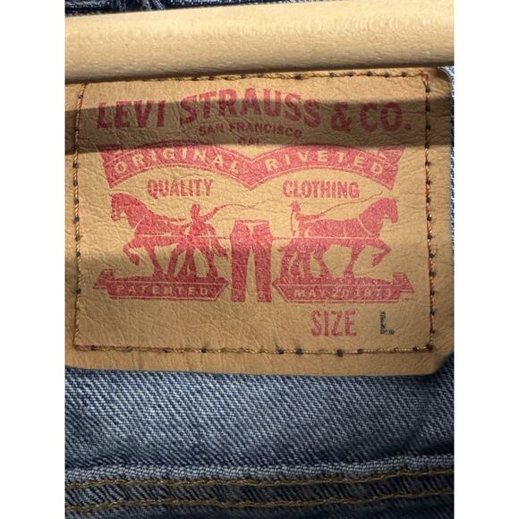 Levi’s Dark Wash Denim Trucker Jacket Men’s Size L - Picture 4 of 8